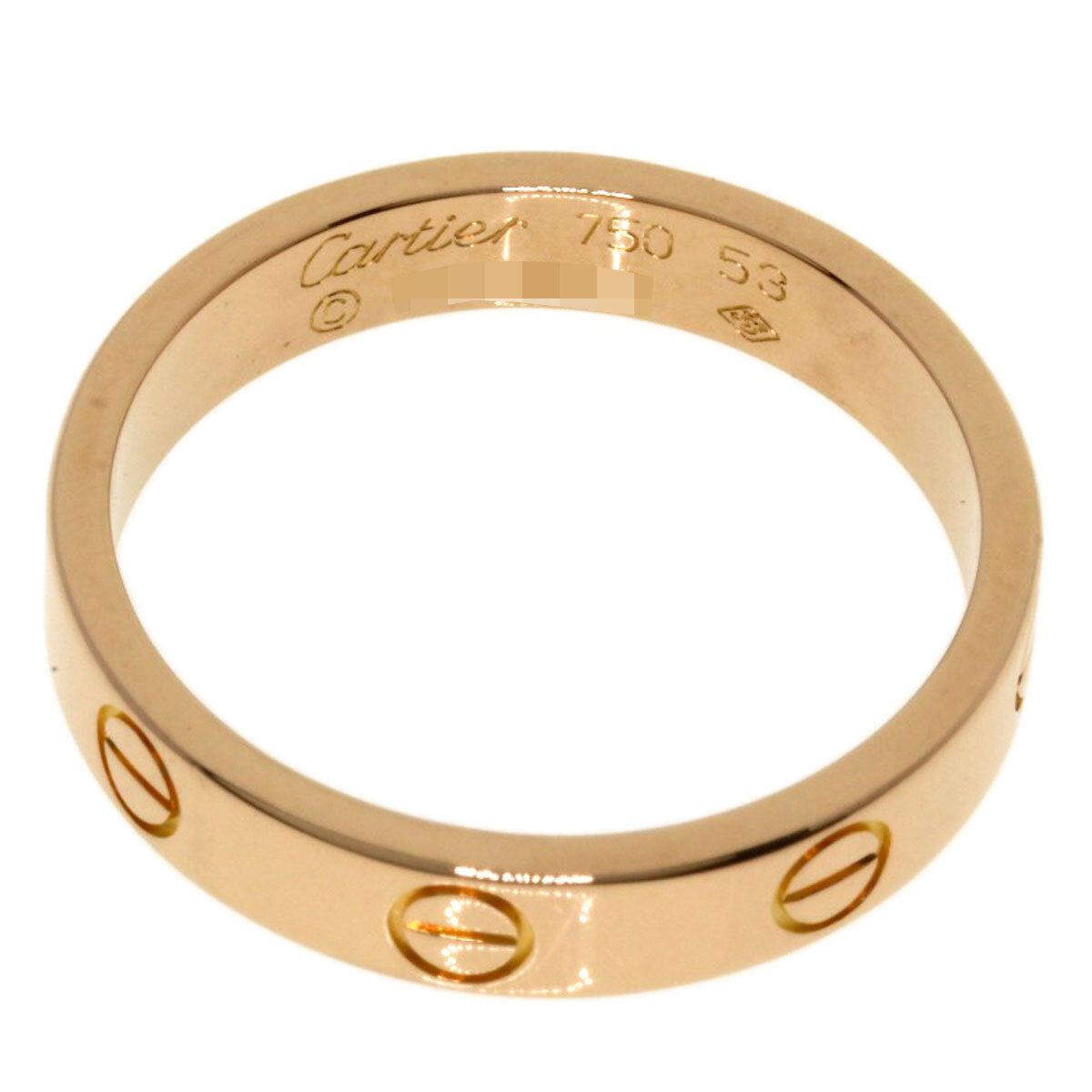 Cartier Ring Mini Love Ring #53 K18 Pink Gold