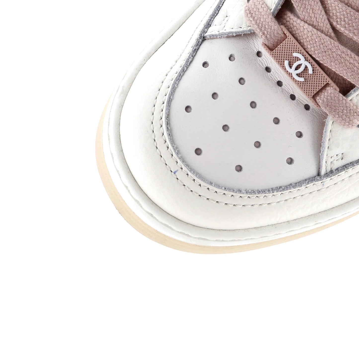 Chanel Women'S Logo Low-Top Sneakers Leather