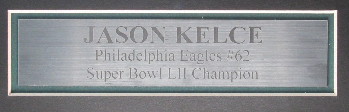 Jason Kelce Signed/Auto White Philadelphia Eagles Jersey Framed Psa/Dna 189796