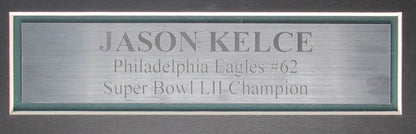 Jason Kelce Signed/Auto White Philadelphia Eagles Jersey Framed Psa/Dna 189796