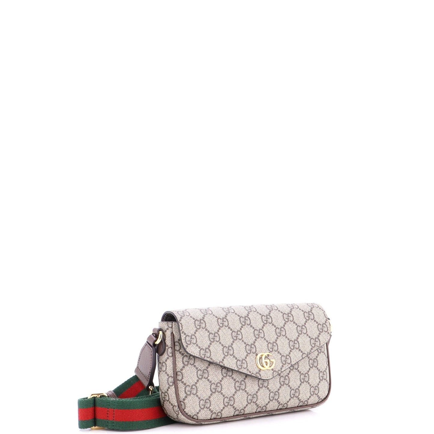 Gucci Ophidia Envelope Flap Shoulder Bag Gg Coated Canvas Mini