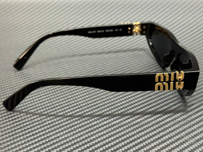 MIU MU 07ZS 1AB5S0 Black Grey Women's 56 mm Sunglasses