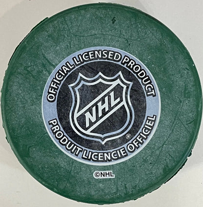 Bobby Hull Autographed Official Chicago Blackhawks Shamrock Puck