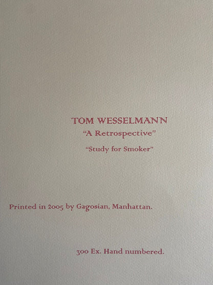 Tom Wesselmann Lithograph Coa Hand Numbered Signed Op Published