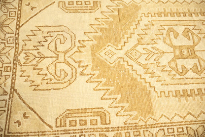 Handmade tribal rug kitchen carpet semi antique muted oriental runner 3x10 ft