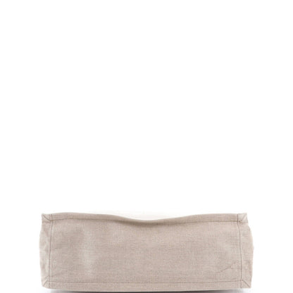 Large Saint Laurent Rive Gauche Shopper Tote Canvas