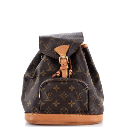 Louis Vuitton Vintage Montsouris Backpack Monogram Canvas Pm