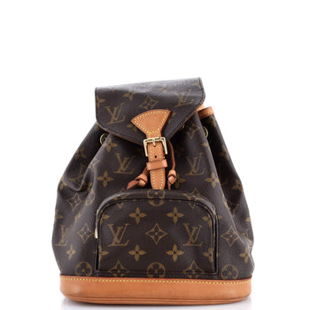 Louis Vuitton Vintage Montsouris Backpack Monogram Canvas Pm