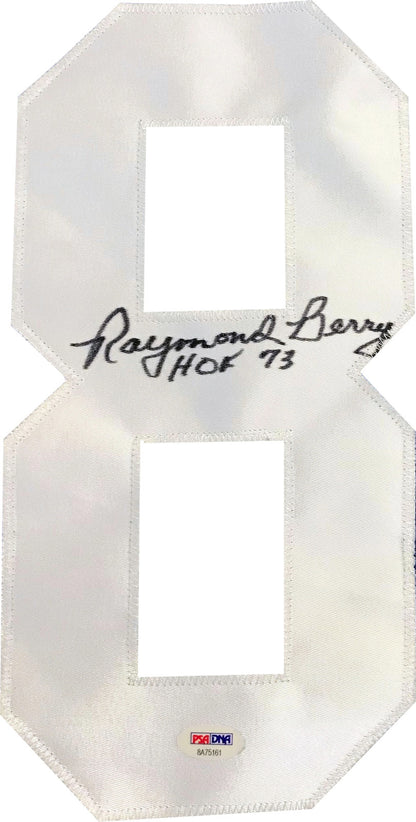 Raymond Berry "Hof 73" Autographed Baltimore Colts Jersey (Psa)