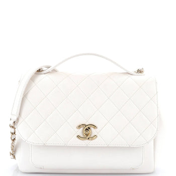 Chanel Business Affinity Flap Bag Quilted Caviar Large
