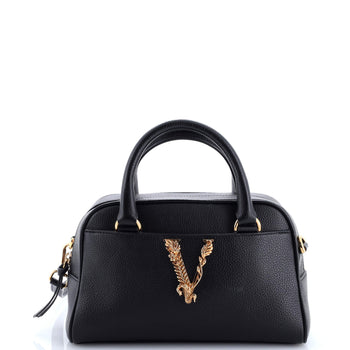 Versace Virtus Bowling Bag Leather