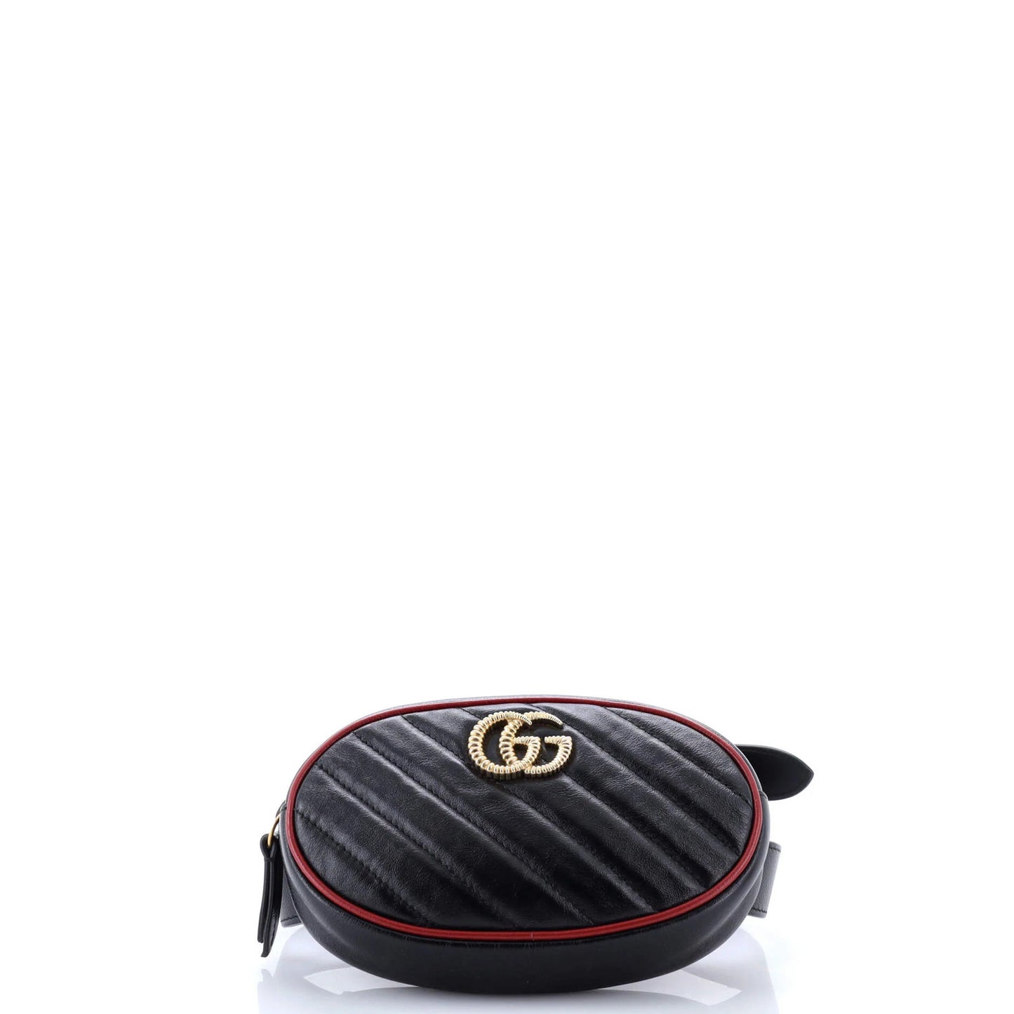 Gucci Gg Marmont Belt Bag Diagonal Quilted Leather