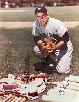 Yogi Berra Autographed 8X10 Baseball Photo (Steiner)