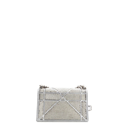 Christian Dior Diorama Flap Bag Beaded Leather Small