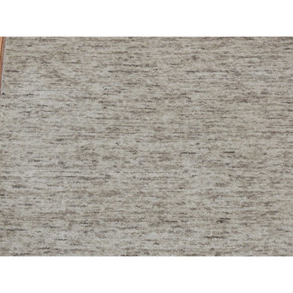 2'7"X18'2" Taupe Natural Colors Pure Wool Gabbeh Runner Hand Loomed Rug