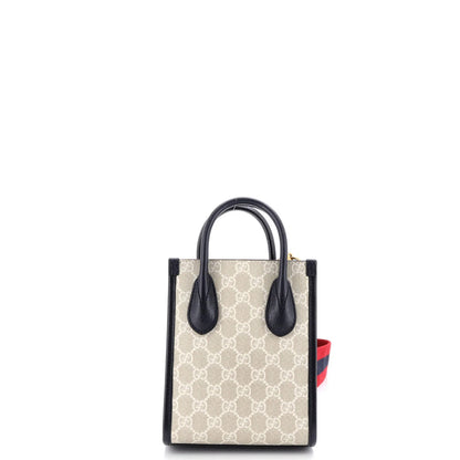 Gucci Ophidia Interlocking G Patch Tote Gg Coated Canvas Mini