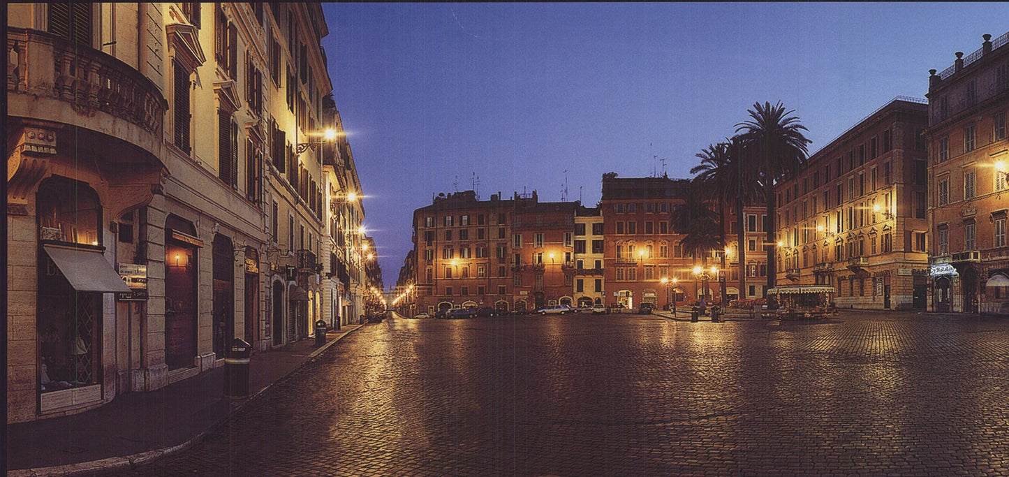 Emmanuele Brambilla Rome Panoramic View Of Piazza Di Spagna " Offs