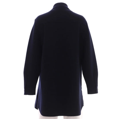 Max Mara Women'S Two Pocket Open Long Cardigan Wool