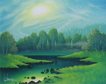 Jon Rattenbury Original Acrylic Painting On