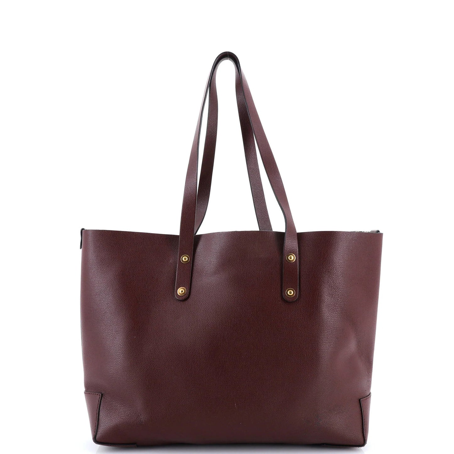 Burberry Crest Shopping Tote Leather Large