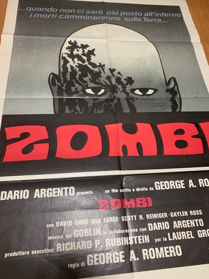 Zombi - Dawn Of The Dead (1978) Vintage Original Movie Promotion Poster Italy