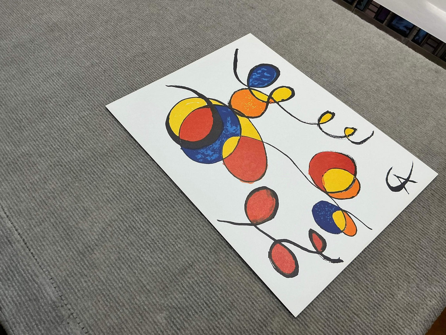 Alexander Calder Spirales " Lithograph Surrealism Multicolor