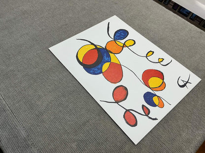 Alexander Calder Spirales " Lithograph Surrealism Multicolor