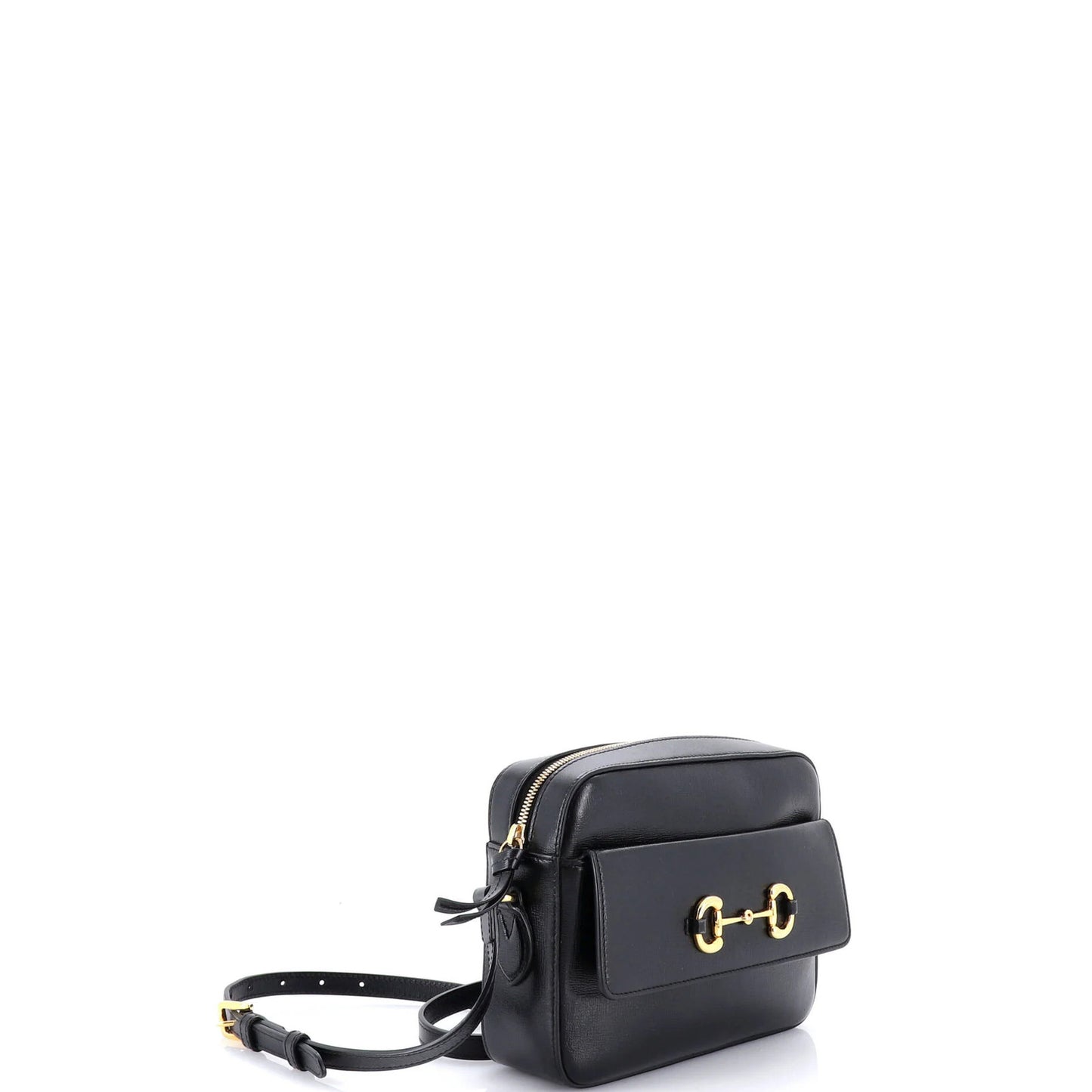 Gucci Horsebit 1955 Flap Pocket Camera Bag Leather Small