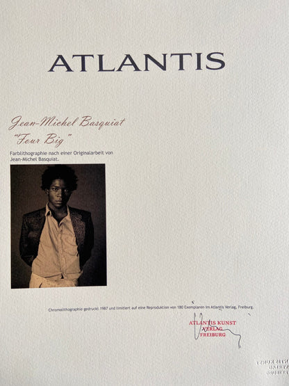Jean-Michel Basquiat Lithograph Signed Coa