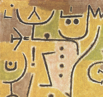 Paul Klee Red Vest " Offset Lithograph Modernism