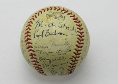 1945 Nl Champion Cubs Team Signed By 22 Ol