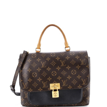 Louis Vuitton Marignan Handbag Monogram Canvas With Leather