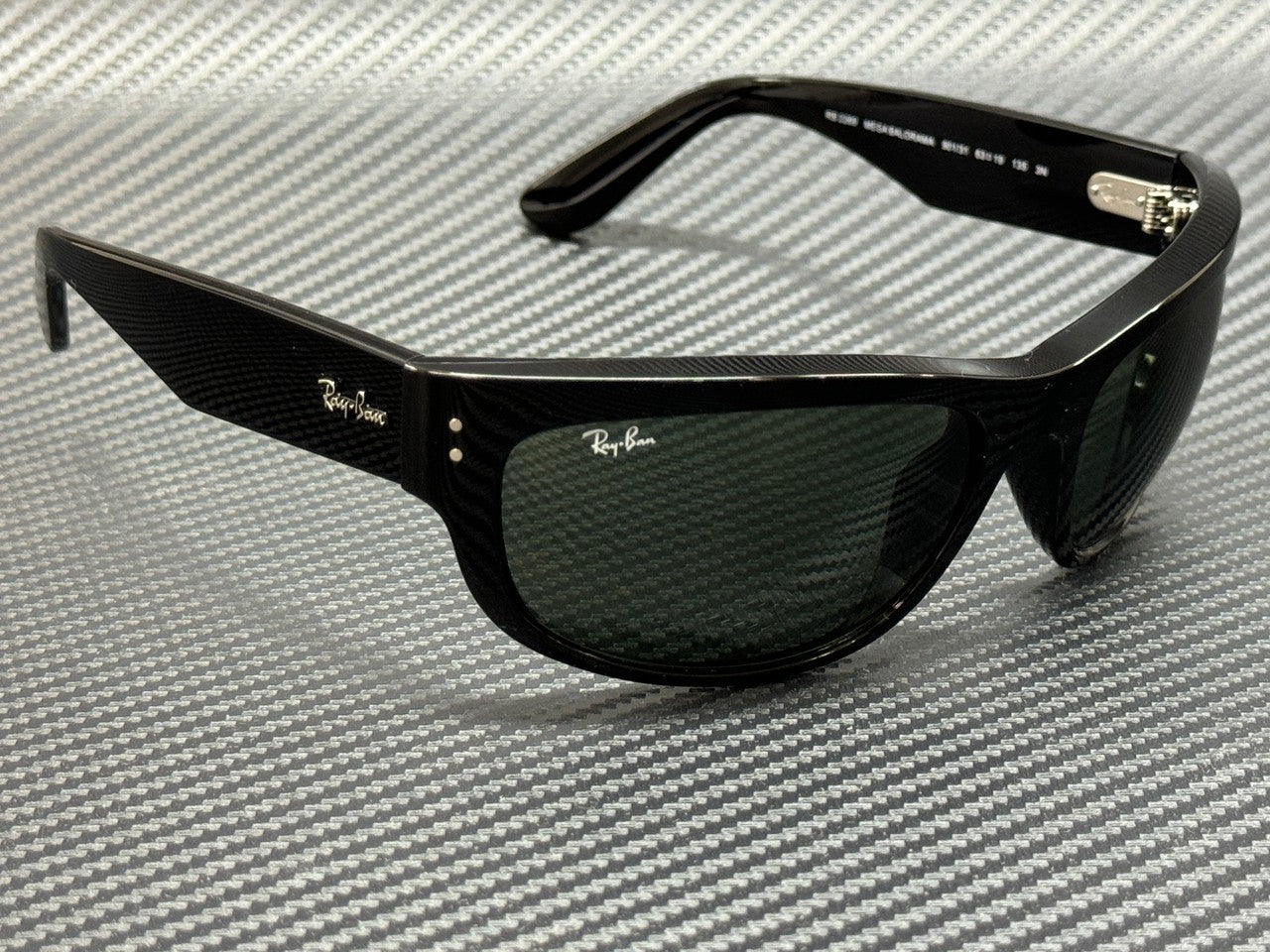 RAY BAN RB2289 901 31 Black Green Mega Balorama Unisex 63 mm Sunglasses