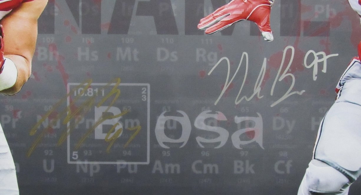 Nick Bosa/Joey Bosa Dual-Signed/Autographed 16X20 Photo Ohio State Jsa 199546
