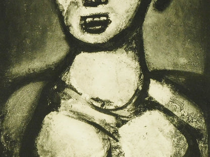 Georges Rouault "Devil Iv" From Fleurs Du Mal Etching & Aquatint 1920S Signed