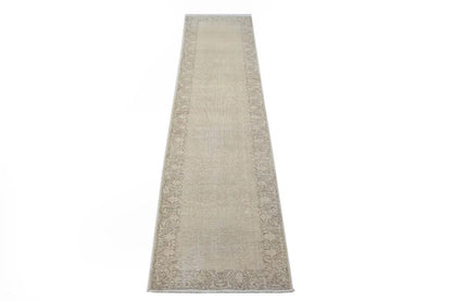 Hand-Knotted Antique Oriental Runner Rug Muted
