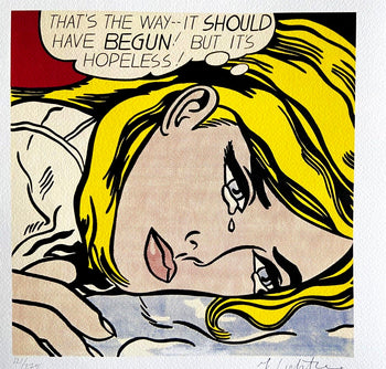 Roy Lichtenstein Lithograph Coa Signed Numbered