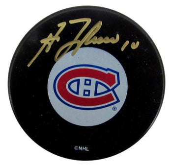 Guy Lafleur Hof Signed/Auto Hockey Puck Montreal