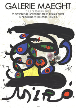 Joan Miro Peintures Sur Papier-Dessins 