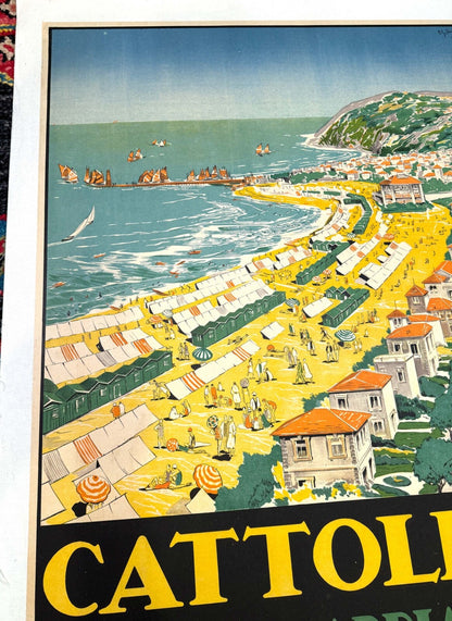 Cattolica Riviera Adriatica Livio Apollini 1926 Original Italian Poster