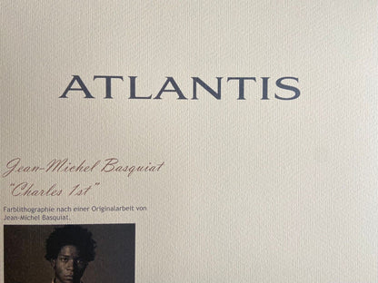 Jean-Michel-Basquiat Lithograph Coa - Signed Numbered In Pencil