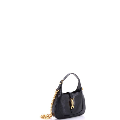 Gucci Jackie 1961 Chain Hobo Metallic Lizard Mini