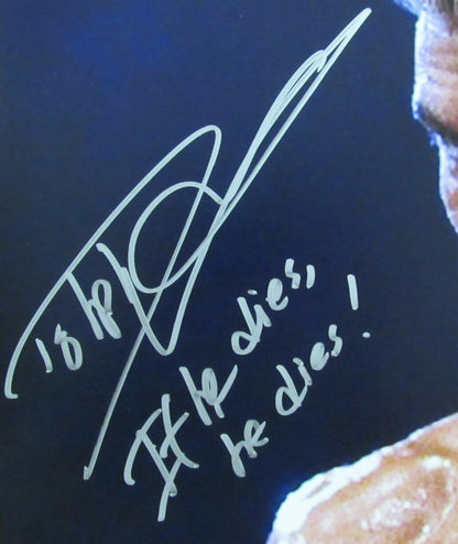 Dolph Lundgren Signed If He Dies ... He Dies  11X14 Photo "Rocky" Psa/Dna 180020