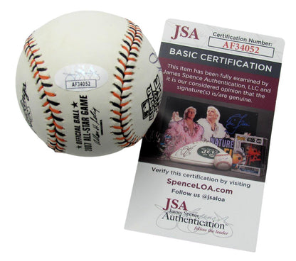 Chase Utley Autographed 2007 All-Star Game Baseball Phillies Jsa 177564