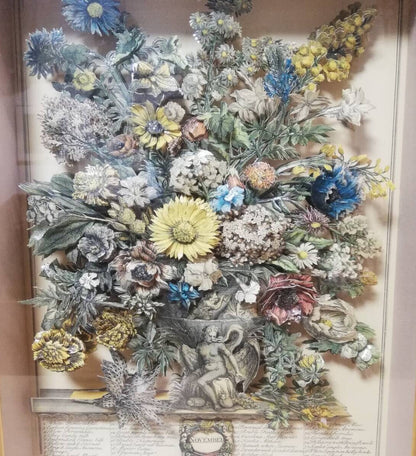 Henry Fletcher "November" Lithograph Rare Flower