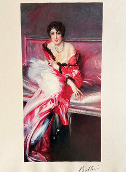 Giovanni Boldini Lithograph Coa Signature Limited
