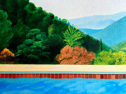 David Hockney "Portrait Of An Artist" Lithograph Signed Stamp