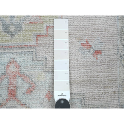 3'1"X10' Pink Anatolian Village Inspired All Wool Hand Knotted Runner Rug