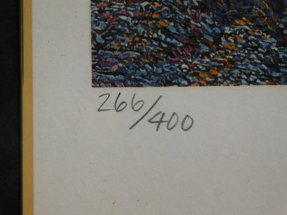 Robert Lyn Nelson (Us) Original Lithograph Print Large Artwork, Signed Framed