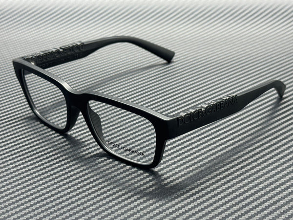 DOLCE & GABBANA DG5112 2525 Matte Black Unisex 55 mm Eyeglasses